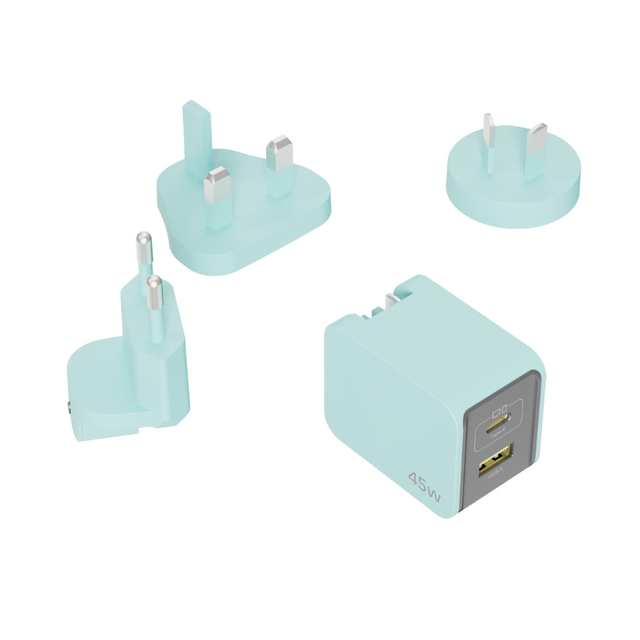 (Type A)UE Electronic 45W GaN Fast Charger With Interchangeable Plugs