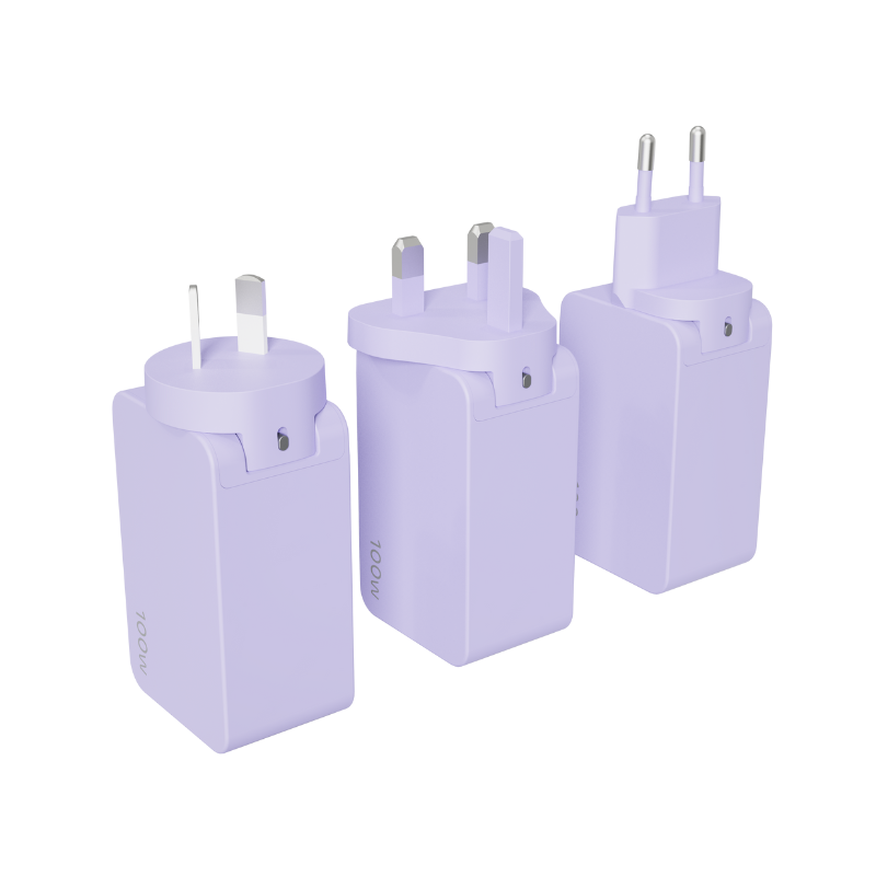 (Type A)UE Electronic 100W GaN Fast Charger With Interchangeable Plugs
