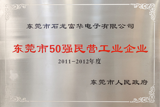 东莞市50强民营工业企业