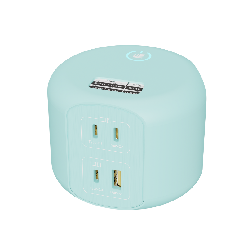 UE Electronic 100W American Standard 8 in 1 USB GaN Smart Power Strip