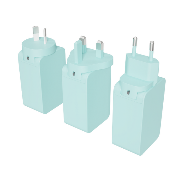 (Type A)UE Electronic 100W GaN Fast Charger With Interchangeable Plugs