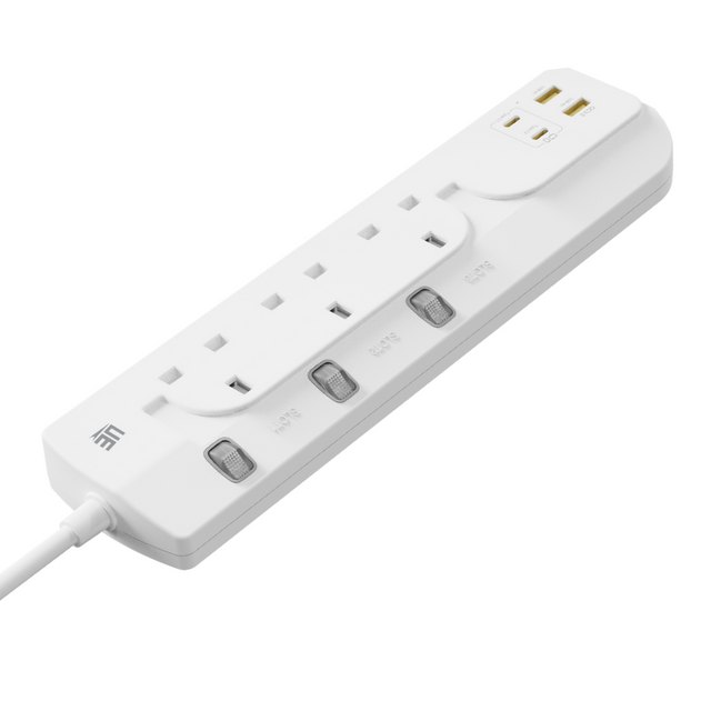 UE Electronic 65W Type G 7 in 1 GaN USB Extension Socket